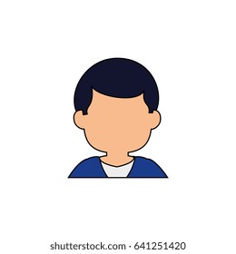 Man faceless head
