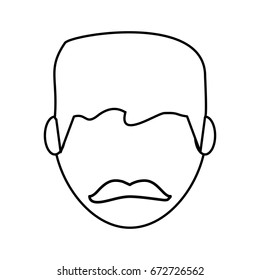 Man faceless head