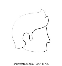 Man faceless head