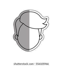 Man faceless head icon vector illustration graphic design
