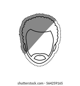Man faceless head icon vector illustration graphic design