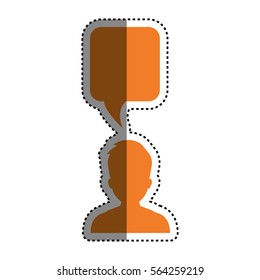 Man faceless head icon vector illustration graphic design