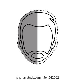 Man faceless head icon vector illustration graphic design