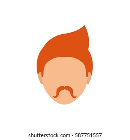 Man faceless head icon vector illustration graphic design