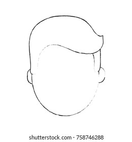 Man faceless head icon vector illustration graphic design