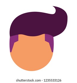 man faceless on white background