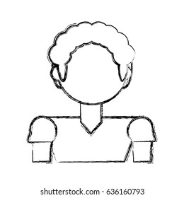 Man faceless profile