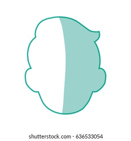 Man faceless profile 