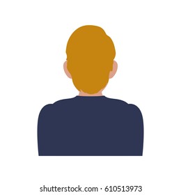 Man faceless profile icon vector illustration graphic design
