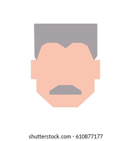 Man faceless profile icon vector illustration graphic design