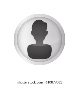 Man faceless profile vector illustration graphic design