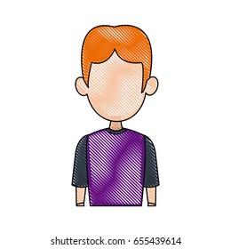 man facelessfigure icon flat style image