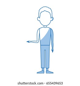 man facelessfigure icon flat style image
