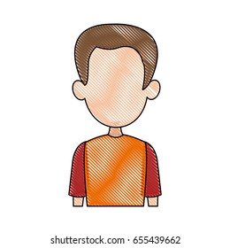 man facelessfigure icon flat style image
