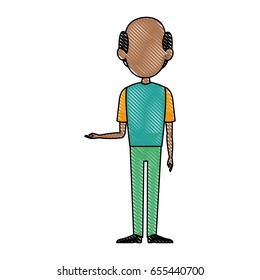 man facelessfigure icon flat style image