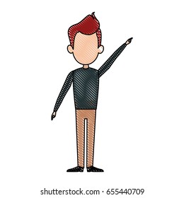 man facelessfigure icon flat style image