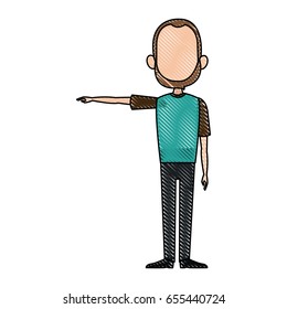 man facelessfigure icon flat style image