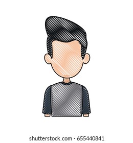 man facelessfigure icon flat style image