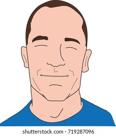 man facial expression