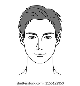 
A man facing a front with a sense of cleanliness