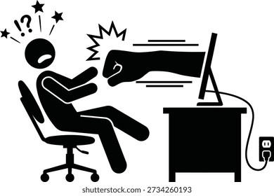 A man falls asleep at his desk while working on a computer.