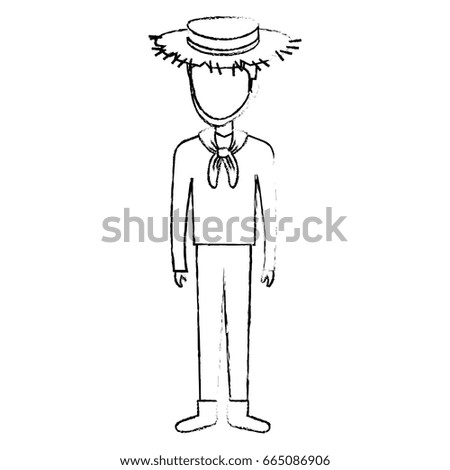 man in farmer costume