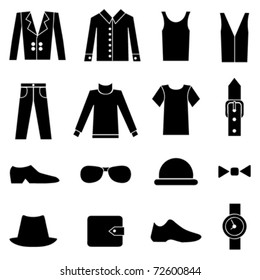 man fashion and clothes icons