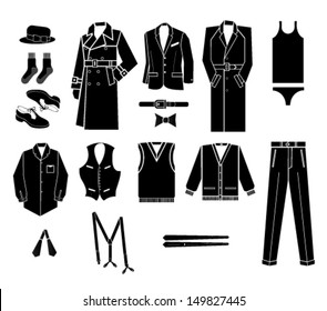 man fashion vector illustration