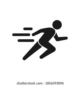 Run Icon Vector Sign Isolated Graphic Stock Vector (Royalty Free ...