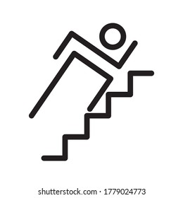 man fast run icon, rush icon vector illustration