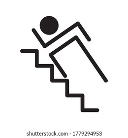 man fast run icon, rush icon vector illustration