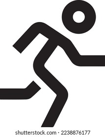 man fast run icon, rush icon vector illustration
