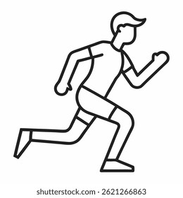 man fast running icon vactor art 