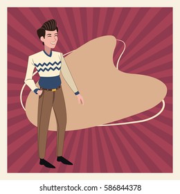 man father family vintage background