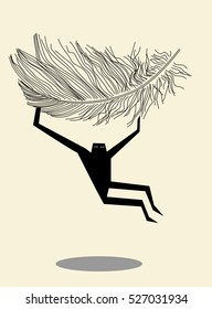 Man with feather