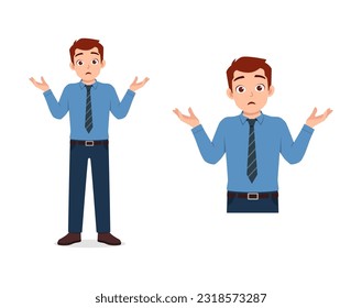 man feeling confused and has no idea