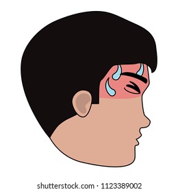 man with fever icon