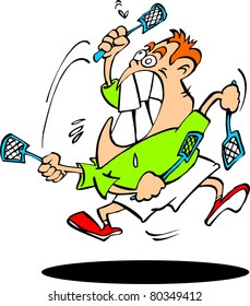 man fighting a bug