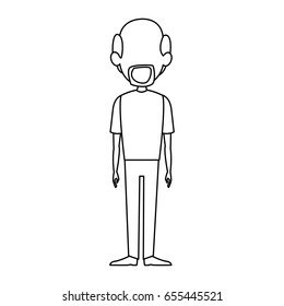 man figure silhouette standing avatar image