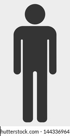 Man Figure vector illustration. A flat illustration design of Man Figure icon on a white background.