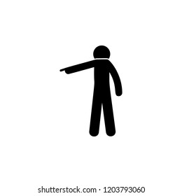 man finger, down icon. Element of man pointing icon for mobile concept and web apps. Detailed man finger, down icon can be used for web and mobile