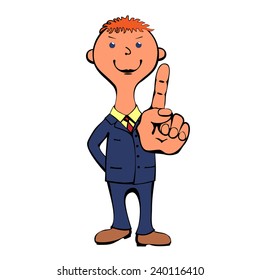Man, finger, suit, tie. Forefinger hand