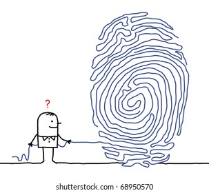 Man & Fingerprint Maze