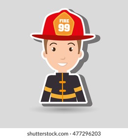 man fire helmet mask