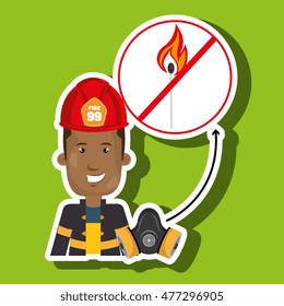 man fire helmet mask