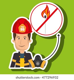 man fire helmet mask