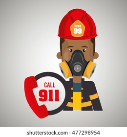man firefighter mask helmet