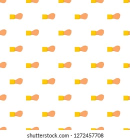 Man fist pattern seamless vector repeat for any web design
