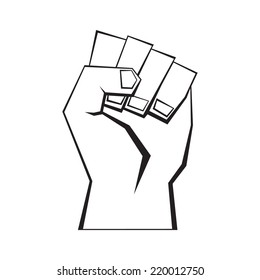 Man fist, vector format 