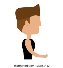 Man fitness cartoon